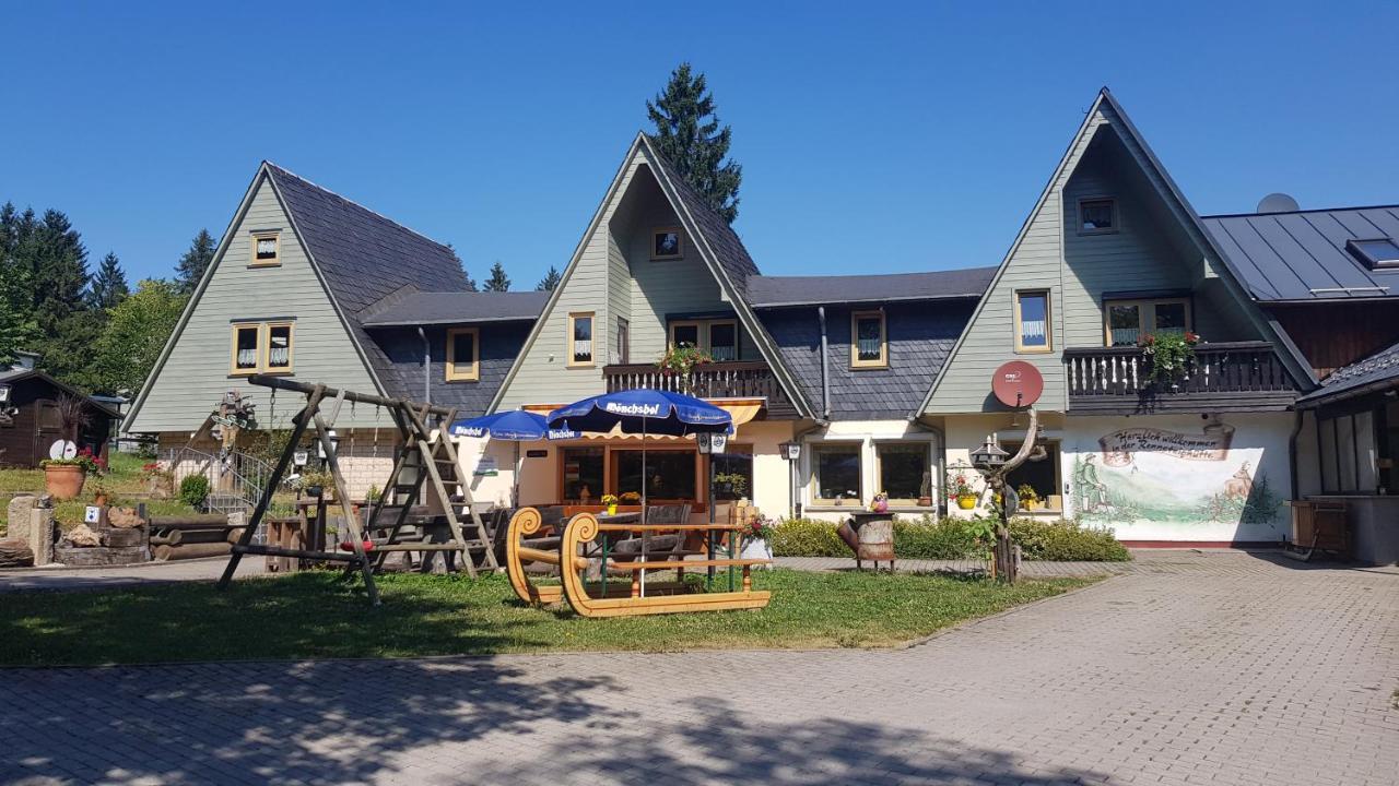 Hotel-Pension Rennsteighutte Фрауенвальд Екстер'єр фото