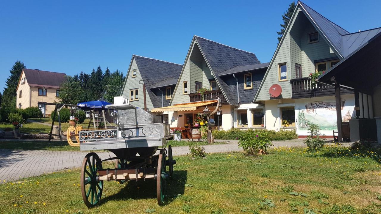 Hotel-Pension Rennsteighutte Фрауенвальд Екстер'єр фото