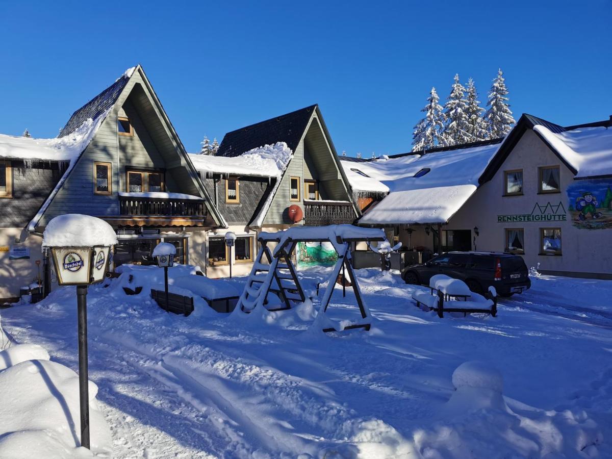 Hotel-Pension Rennsteighutte Фрауенвальд Екстер'єр фото