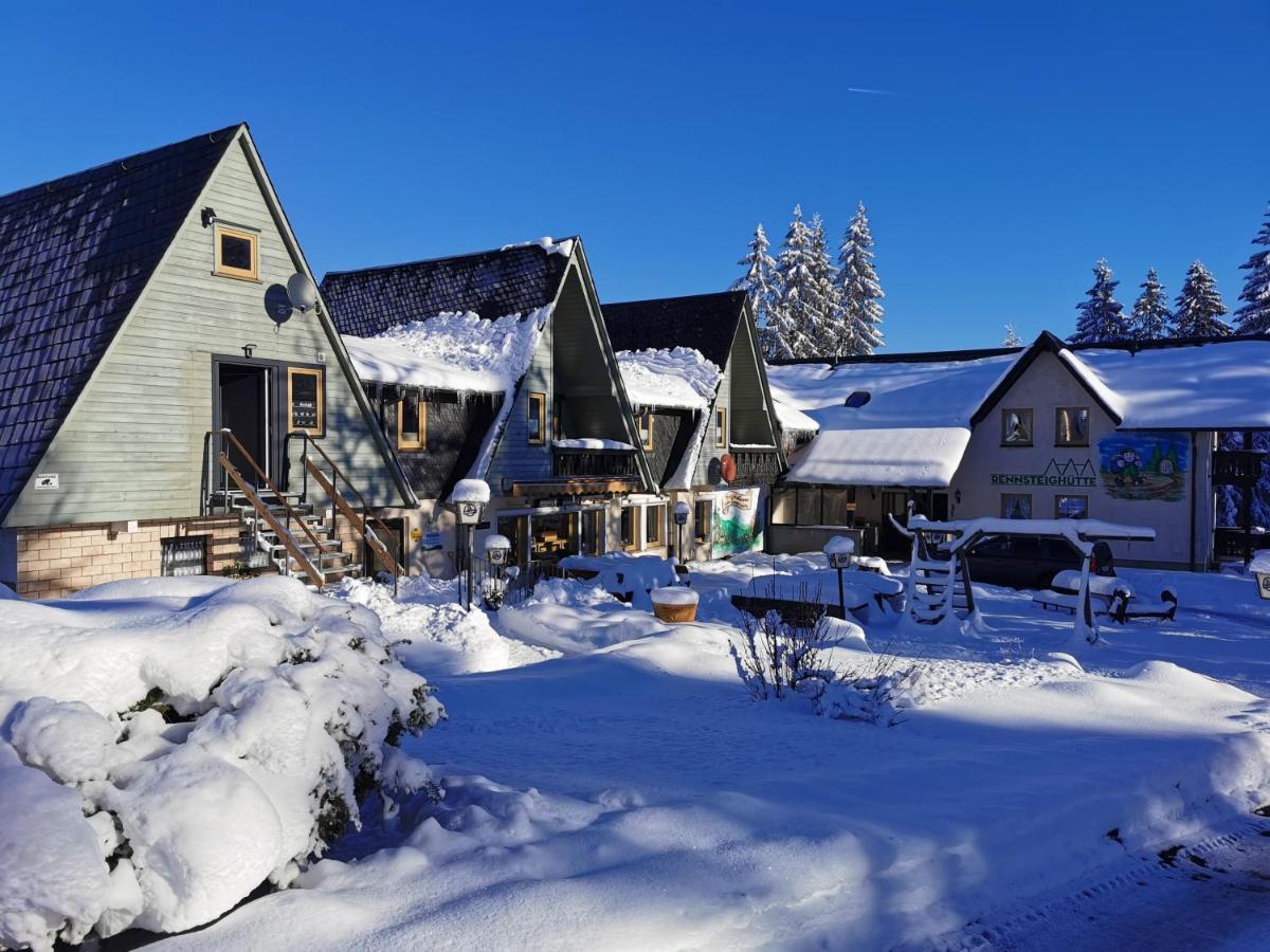 Hotel-Pension Rennsteighutte Фрауенвальд Екстер'єр фото