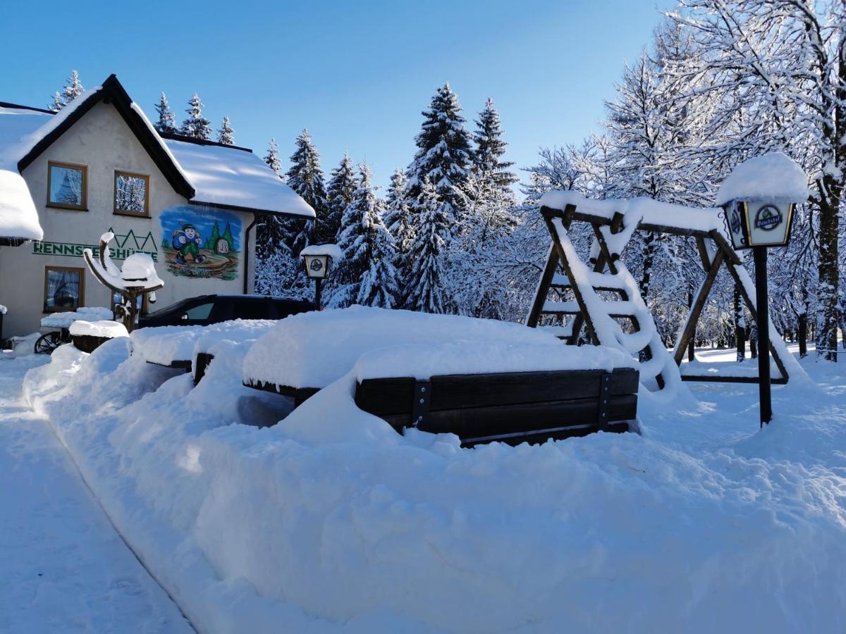 Hotel-Pension Rennsteighutte Фрауенвальд Екстер'єр фото