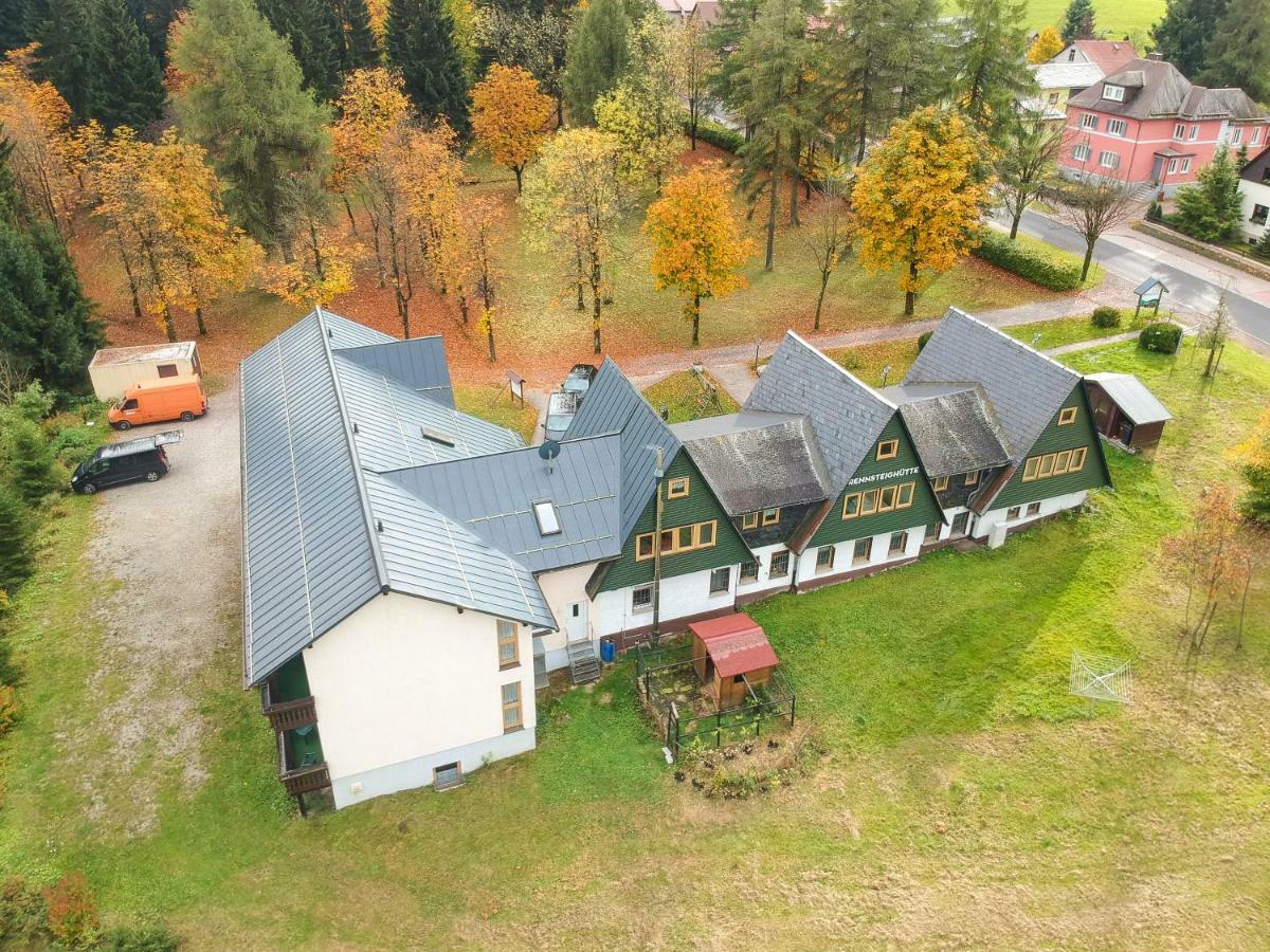 Hotel-Pension Rennsteighutte Фрауенвальд Екстер'єр фото